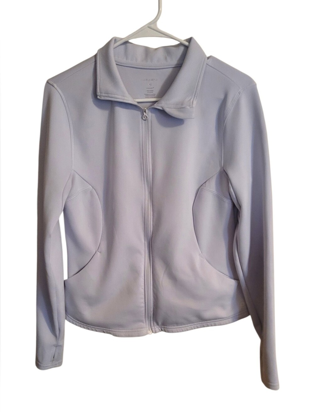 90 Degree by Reflex Women's Crisp White Full Zip Active Jacket M